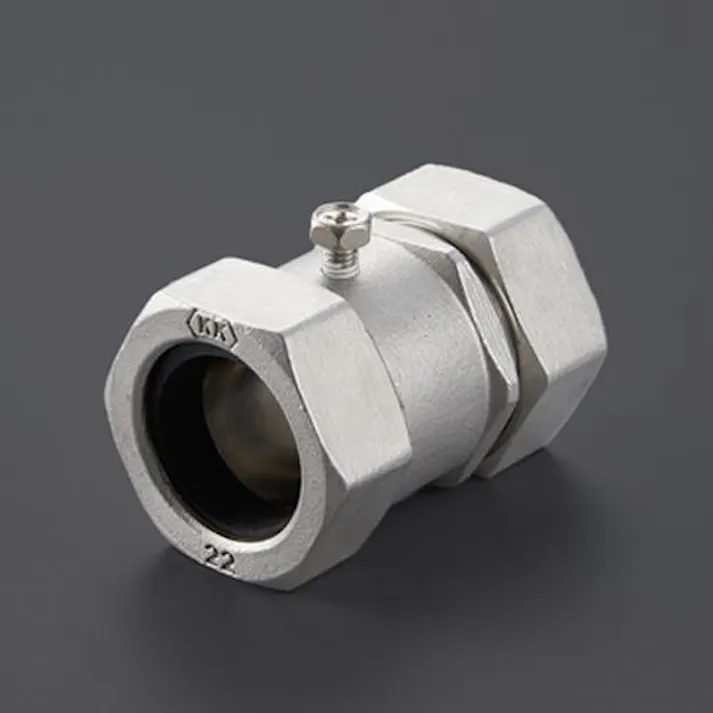 ESCO 3/4"xG22 ねじ無しコネクター(ストレート/厚鋼/ステンレス) EA947SN-6 4550061940914(CDC)【別送品】