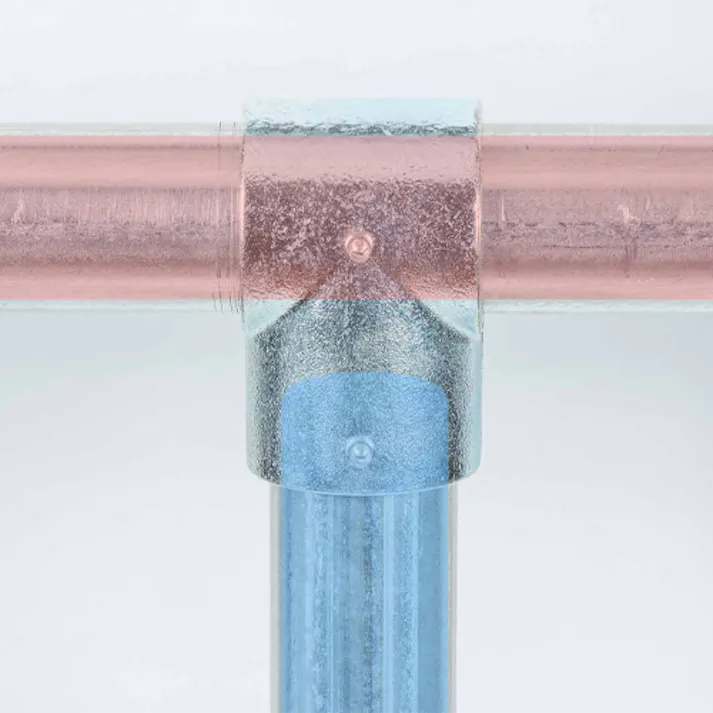 パイプジョイント(T継ぎ/2本ジョイント用) 48.6mm EA948TF-6 4550061963814【別送品】