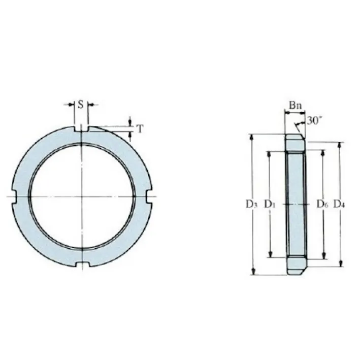ベアリングナット(AN07) M35x1.5 EA949KB-35 4550061999141【別送品】