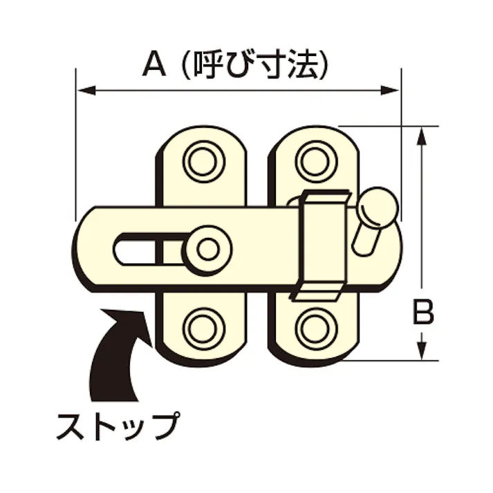 プレートラッチ(ステンレス製) 50mm EA951BC-50 4518340109636【別送品】