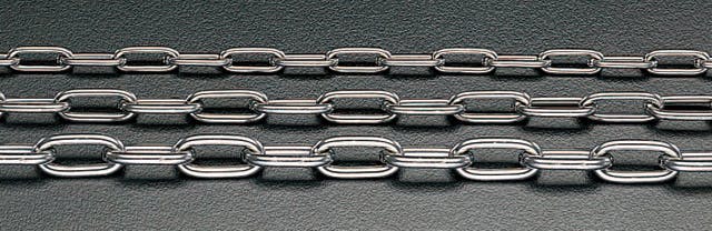 エスコ　EA980SG-30 9.5mmx1.8m マリーンチェーン(ステンレス製) 9.5mmx1.8m マリーンチェーン ステンレス製 エスコ ESCO EA980SG-30