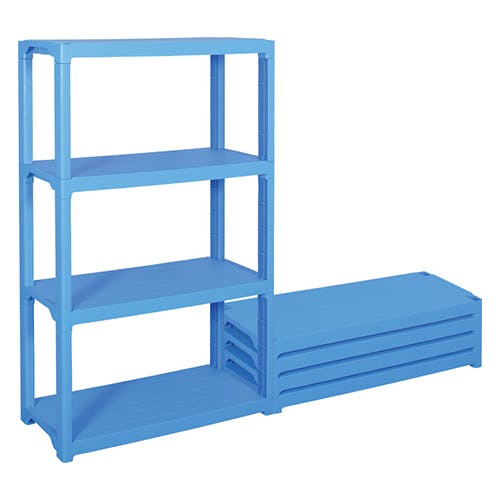 三甲(サンコー) ラック棚(プラスチック製) 1200x450x1800mm/4段