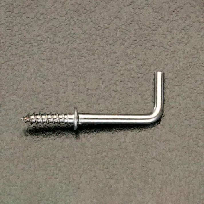 ESCO φ2.8x25mm ねじ込L形フック(ステンレス製/5本) EA951DS-12 4518340475168(CDC)【別送品】