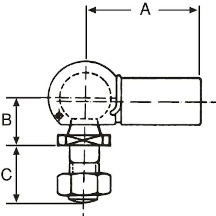 ESCO M8 アングルジョイント(右ねじ) EA953C-8 4518340556232(CDC)【別送品】