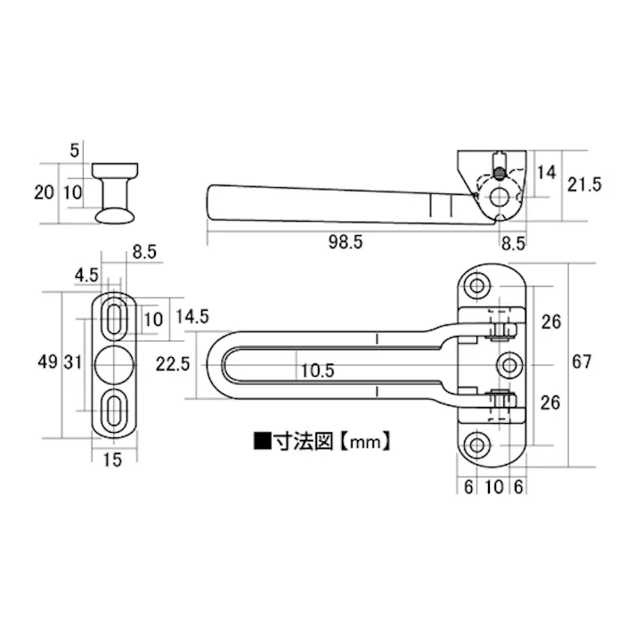 ESCO  ドアガード(外開き用) EA951LA-13 4518340764958(CDC)【別送品】