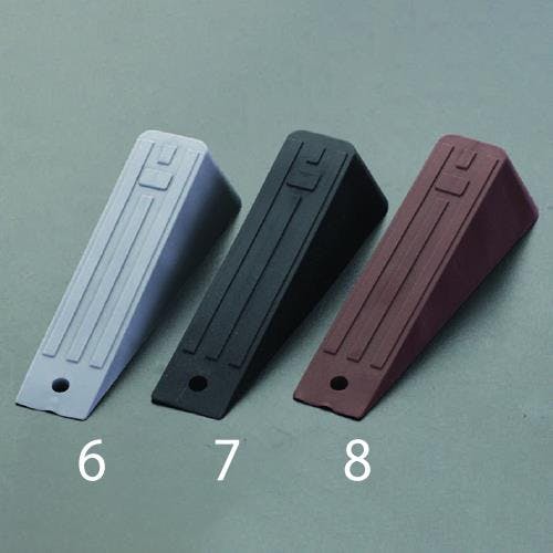 ドアストッパー(マジックテープ付/灰) 130x25x30mm EA951FA-6 4518340922853【別送品】