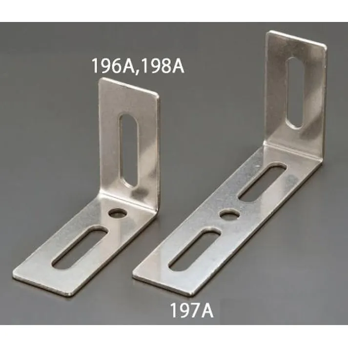 ESCO 24 x100x50mm L型連結金具(ステンレス製) EA951EA-197A 4518340951068(CDC)【別送品】
