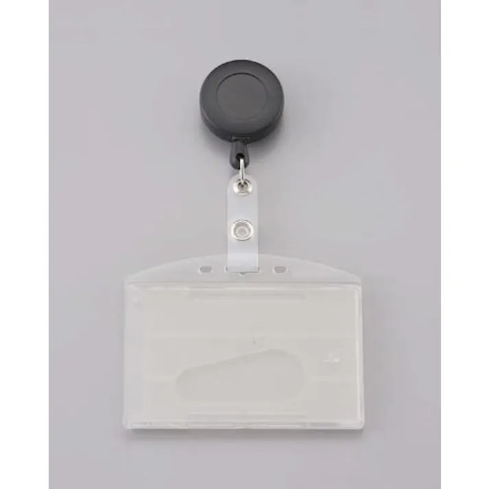西敬 IDカード用名札(リールクリップ式) 54x86mm EA956VA-121 4548745056655【別送品】