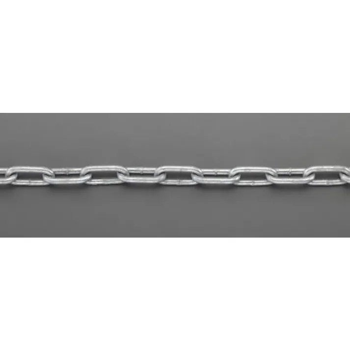ESCO 4.8mmx 2m リンクチェーン(スチール製/ドブメッキ) EA980SF-51 4548745254693(CDC)【別送品】