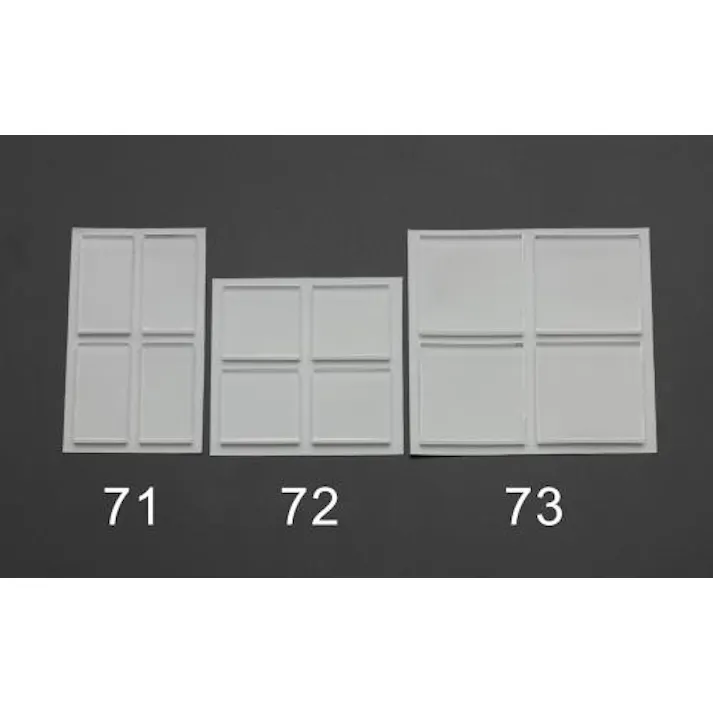 ESCO 20x 40x3mm 耐震ベース(クリア/4個) EA979D-71 4548745267938(CDC)【別送品】