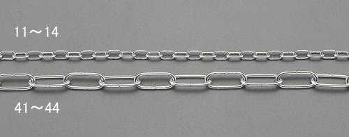 リンクチェーン(ステンレス製) 2.0mmx10m EA980SA-43 4548745287561【別送品】