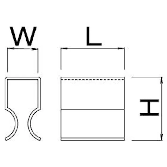 カネソウ グレーチング用連結金具(クリップ型) 12x25mm EA951TA-106 4548745291971【別送品】