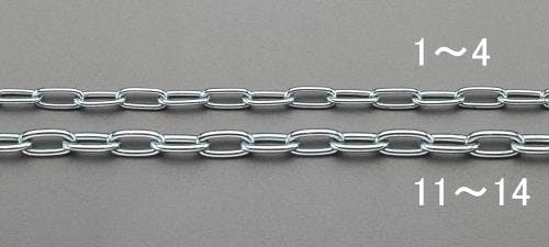 リンクチェーン(スチール製) 2.0mmx10m EA980TJ-3 4548745292084【別送品】