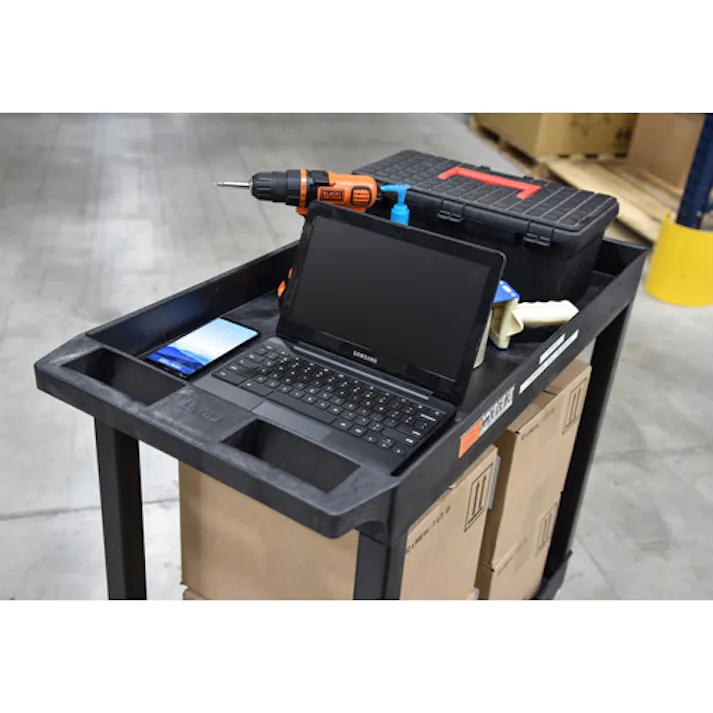 ESCO 895x457x870mm ツールワゴン(樹脂製) EA956AH-12 4548745303506(CDC)【別送品】