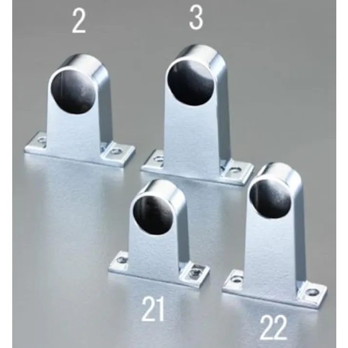 ESCO 25mm/ 57 mm ブラケット(先端用/クロームメッキ) EA951ES-21 4548745436815(CDC)【別送品】