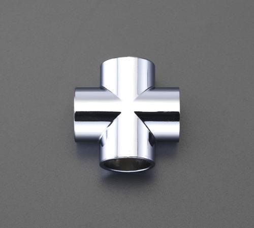 パイプジョイントクロス(クロームメッキ) 19mm EA951EV-21 4548745436969【別送品】