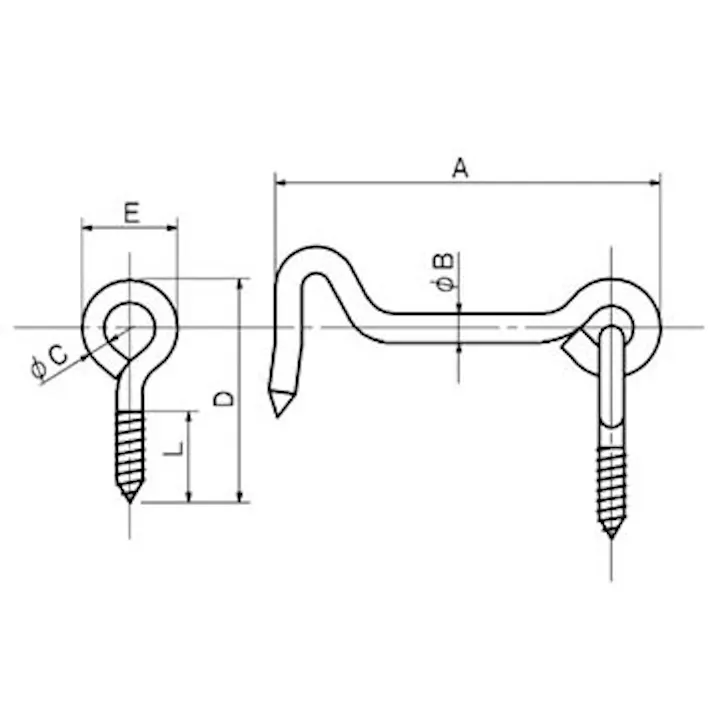アオリ止め(ステンレス製/10個) 50mm EA951LZ-50 4548745437447【別送品】