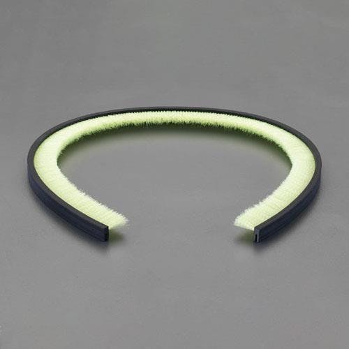 シールブラシ(差込型/PP/黒) 30mmx1.0m EA979KJ-1B 4548745442052【別送品】