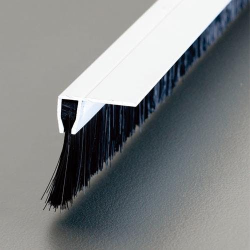 ESCO  80mmx1.0m シールブラシ(PP/黒) EA979LL-100C 4548745442441(CDC)【別送品】