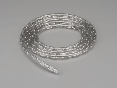 リンクチェーン(ステンレス製/ビニールカバー付) 4.0mmx2m EA980ST-402 4548745442861【別送品】