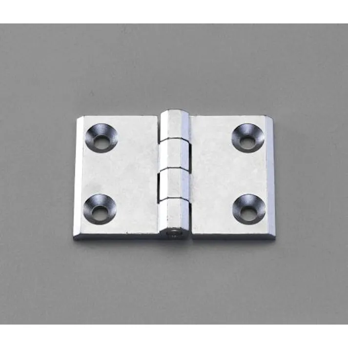 ESCO 76x 50mm フラットヒンジ(亜鉛ダイキャスト) EA951CY-750A 4548745570069(CDC)【別送品】