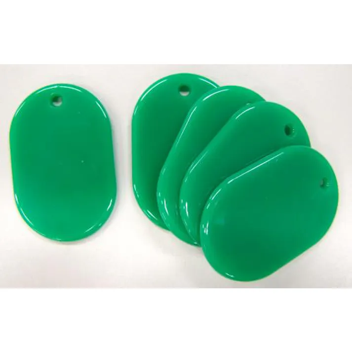 ESCO 45x30mm アクリルパール板(緑/5枚) EA956V-9A 4548745725438(CDC)【別送品】