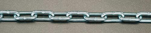 リンクチェーン(スチール製/ユニクロメッキ) 7.3mmx30m EA980SE-84 4548745778342【別送品】