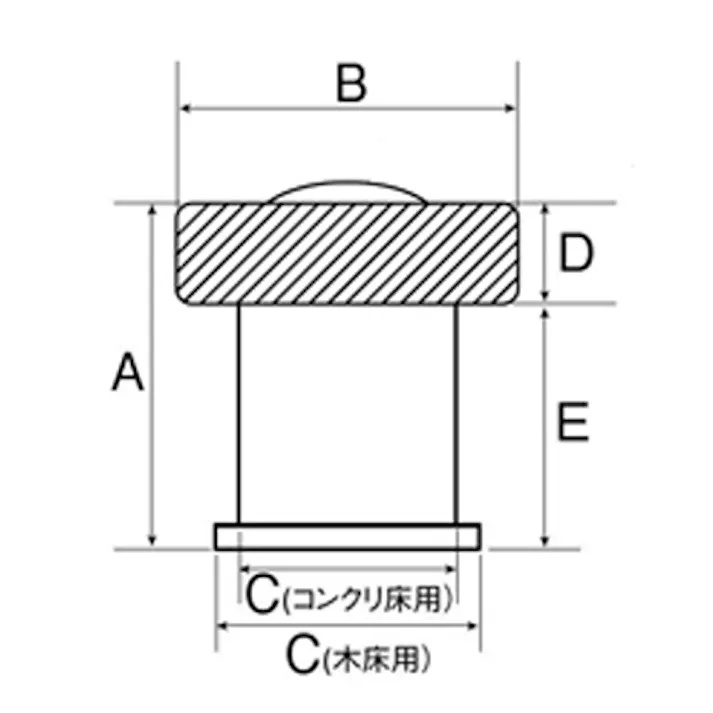 戸当り(木床用) 45mm EA951LG-76 4548745819793【別送品】