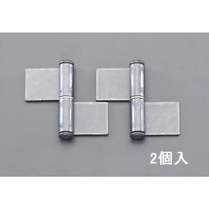 ESCO 76x 88 mm 鉄旗丁番(左勝手・溶接用/2枚) EA951BY-176 4548745827682(CDC)【別送品】