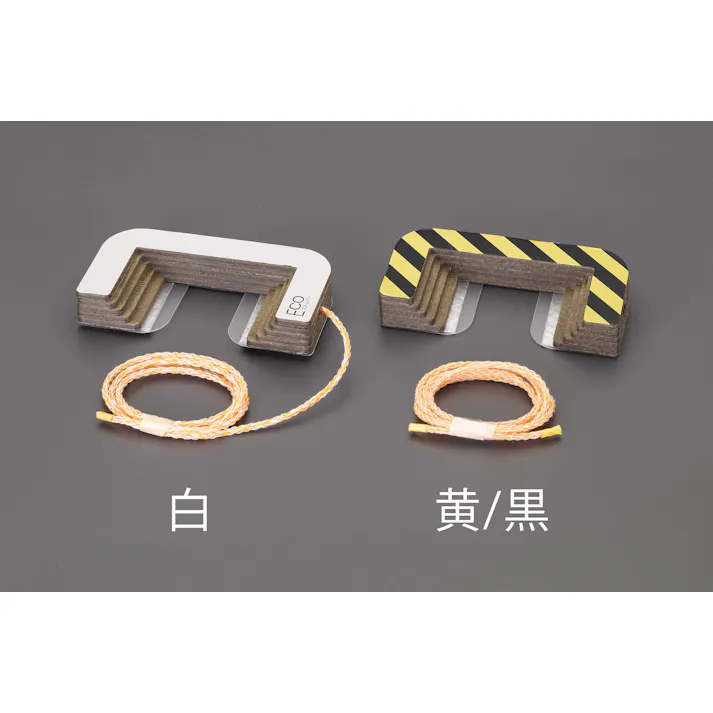 ティーエフサービス 台車用ストッパー(耐水/黄・黒/2個) 100mm EA979CB-12 4548745876659【別送品】