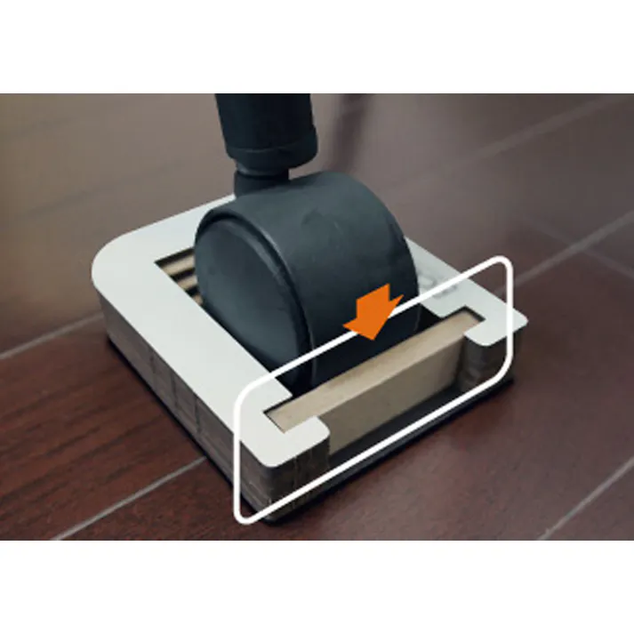 ティーエフサービス キャスター用ストッパー(ロック付/白/2個) 60mm EA979CC-11 4548745876741【別送品】