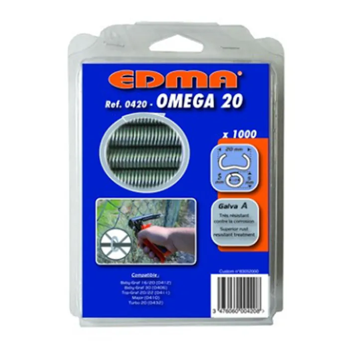 EDMA(エドマ) ホグリング(ガルバ鋼/1000個) 2.0x20mm EA952BR-21 4548745916416【別送品】