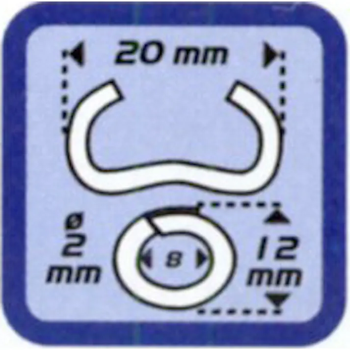 EDMA(エドマ) ホグリング(ガルバ鋼/1000個) 2.0x20mm EA952BR-21 4548745916416【別送品】