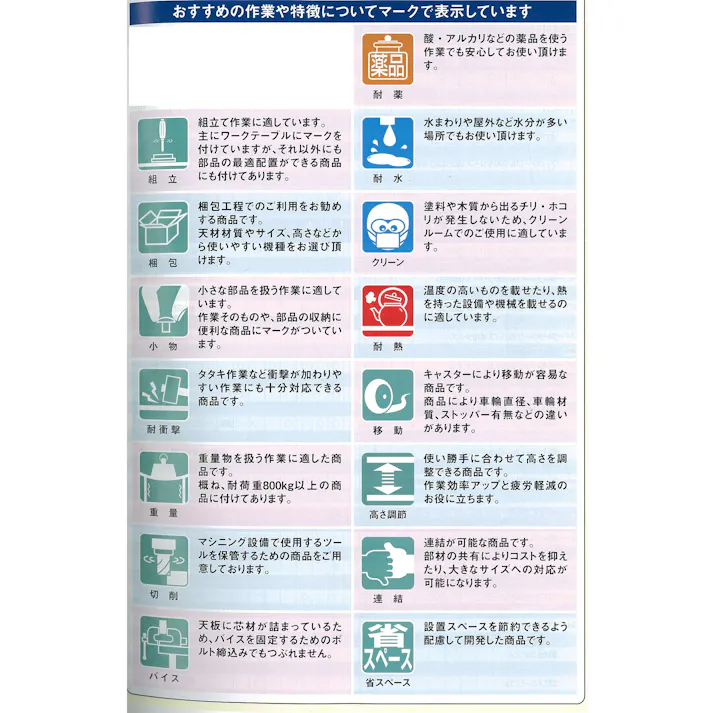 山金工業 1500x600x950mm ワークテーブル EA956TB-8 4548745916768(CDC)【別送品】