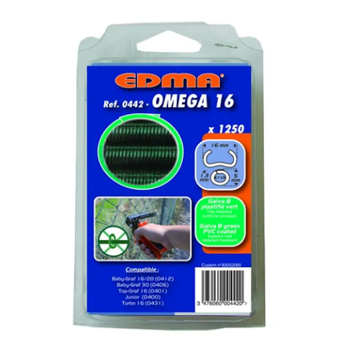 EDMA(エドマ) ホグリング(グリーンガルバ鋼/1250個) 1.3x16mm EA952BR-2 4548745917345【別送品】