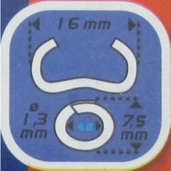 EDMA(エドマ) ホグリング(グリーンガルバ鋼/1250個) 1.3x16mm EA952BR-2 4548745917345【別送品】