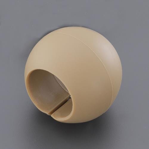 手すり用補助グリップ(ブラウン) φ35x60mm EA951EL-134 4550061099124【別送品】