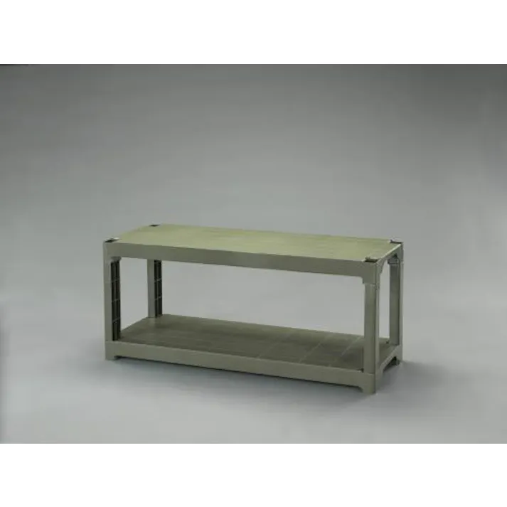 ESCO 1200x450x 515mm/2段 プラスチック棚(OD色) EA976AL-42 4550061108956(CDC)【別送品】