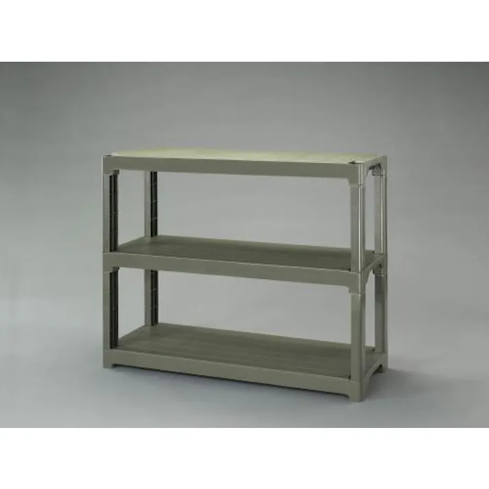 ESCO 1200x450x 944mm/3段 プラスチック棚(OD色) EA976AL-43 4550061108963(CDC)【別送品】