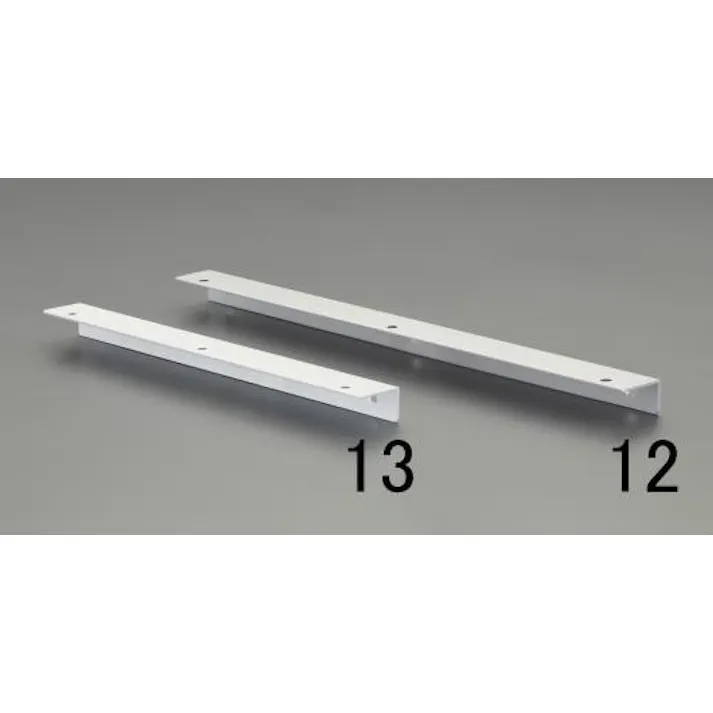 ESCO 380mm ライン棚受(アルミ製/2本/白) EA951E-14 4550061161258(CDC)【別送品】