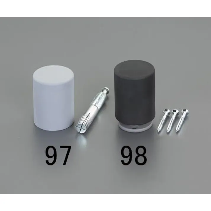 ESCO φ35x45mm 戸当り(コンクリート床用/ブラック) EA951LG-96 4550061179833(CDC)【別送品】