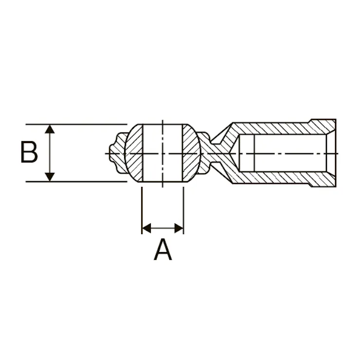 イマオコーポレーション ロッドエンド(雌ねじ) M8xP1.25 EA966DZ-2 4550061203958【別送品】