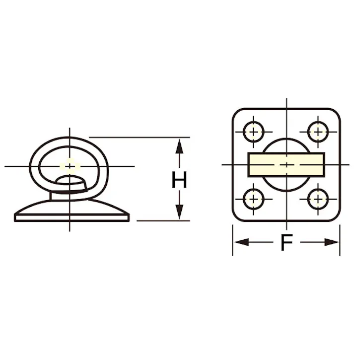 ストロング掛金(スチール製) 54x157mm EA951BG-163A 4550061272879【別送品】