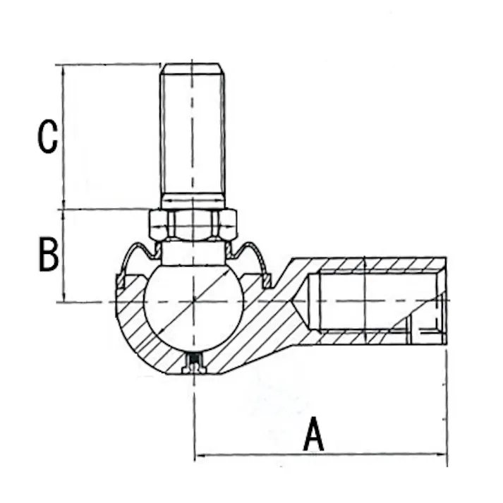 THK ボールジョイント(右ねじ) M6xP1.0 EA966DS-6A 4550061462881【別送品】