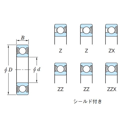 深溝玉軸受 [6002ZZC3] EA966EE-2 4550061483992【別送品】 | 作業工具