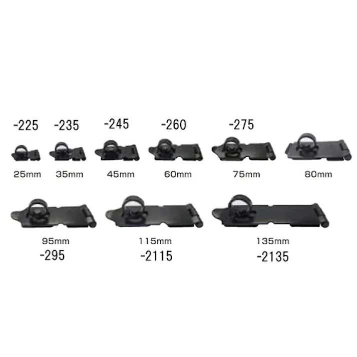 掛金(スチール製・ツヤ消し黒) 35mm EA951BD-235 4550061600511【別送品】