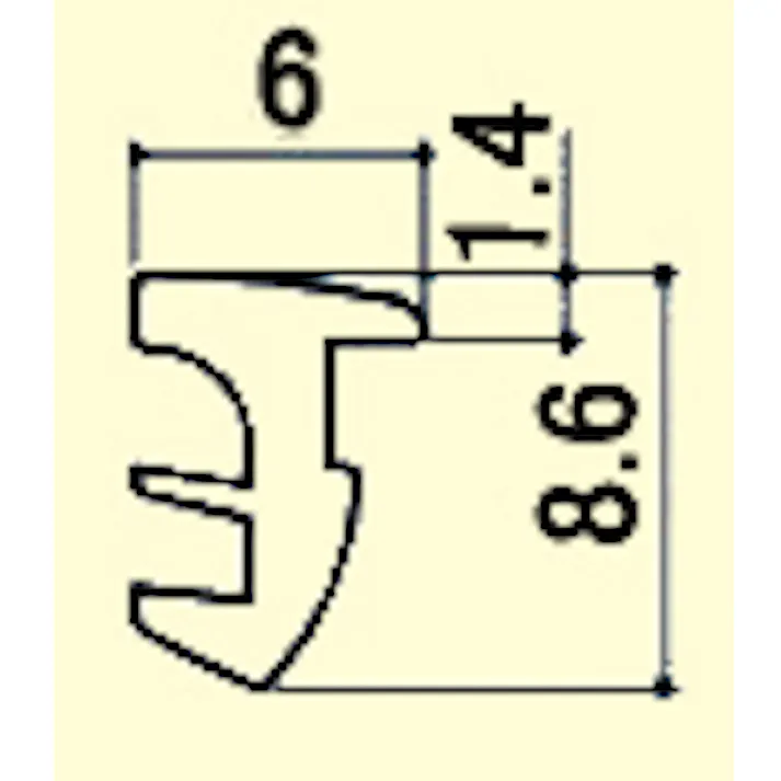 後付けビート(パネル5mm用) 30・40角兼用 EA976CB-71 4550061697832【別送品】