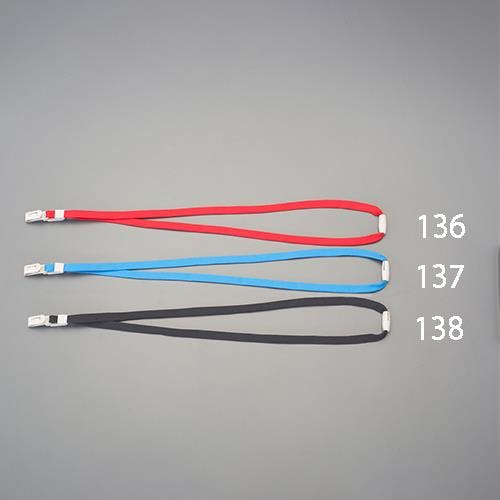 ライオン事務器(LION) 名札用ストラップ(青) 100cm EA956VA-137 4550061704479【別送品】