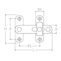 ESCO  39.0mm 打掛錠(鋼板製) EA951BB-104 4550061732946(CDC)【別送品】