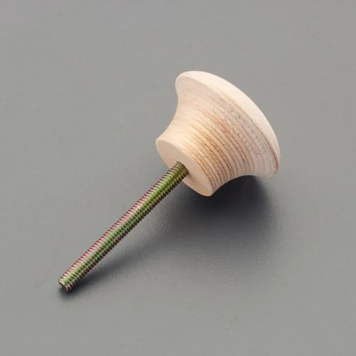 ESCO φ35x20mm/M4 つまみ(木製/ねじ込み式) EA951CA-138 4550061735404(CDC)【別送品】